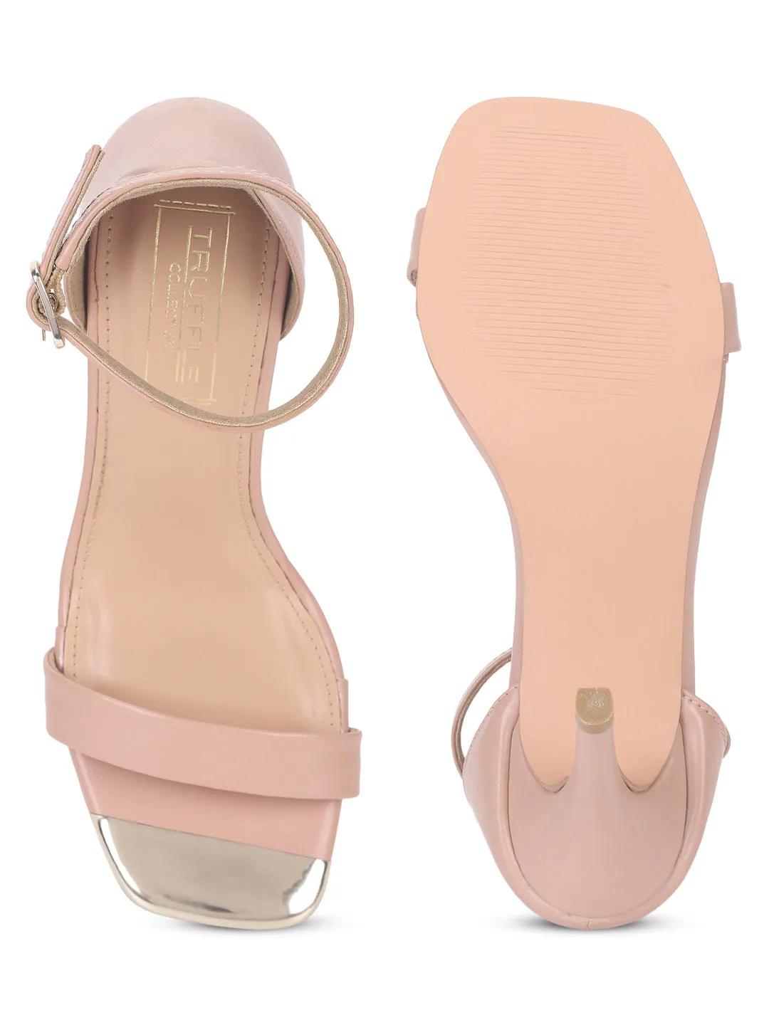 Nude PU Strappy Stiletto Sandals (TP10178-NUD)