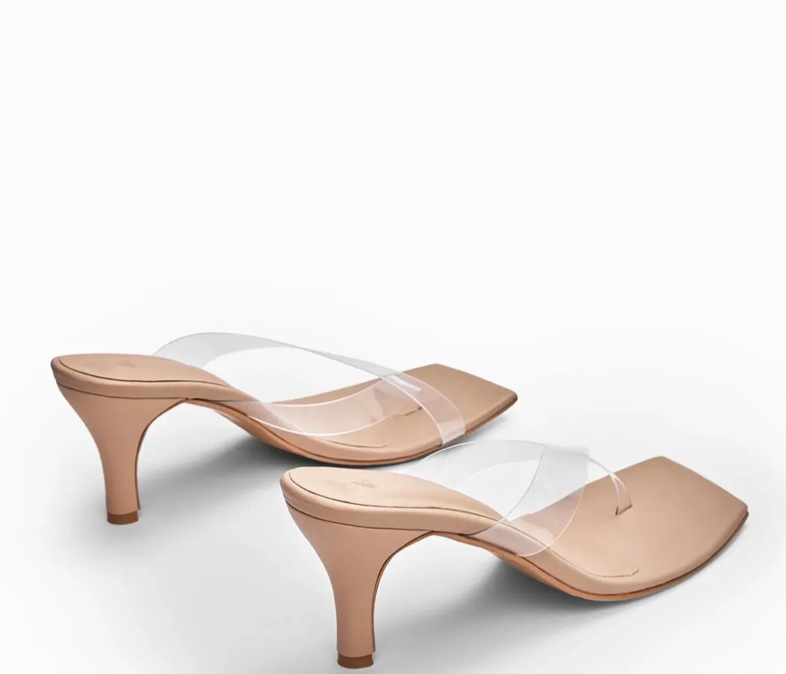 Nude Transparent Stilettos