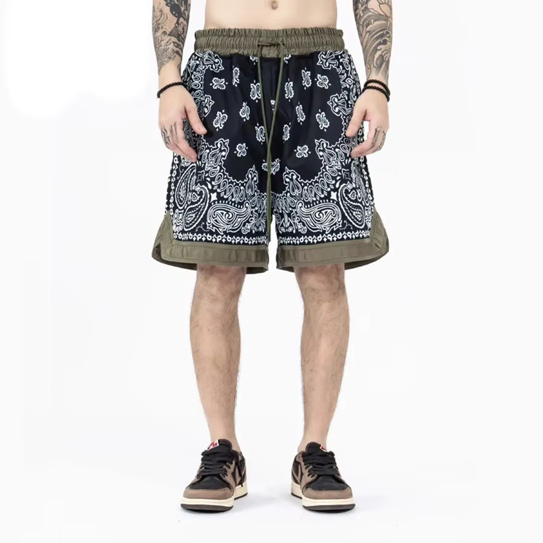 Paisley Print Basketball Shorts