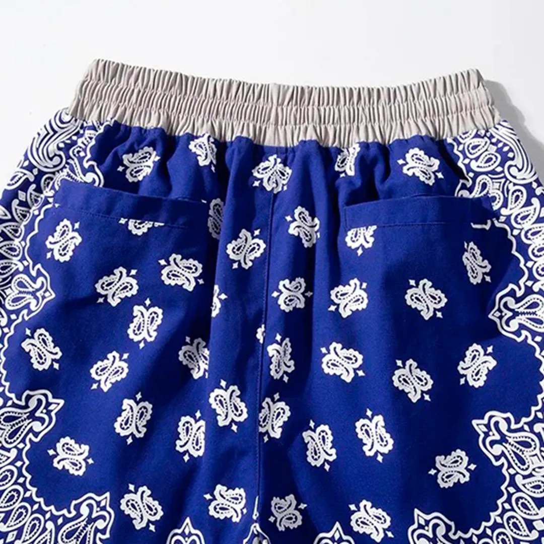 Paisley Print Basketball Shorts