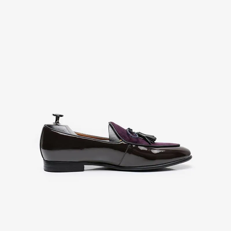 Patent Leather Tassel Loafers