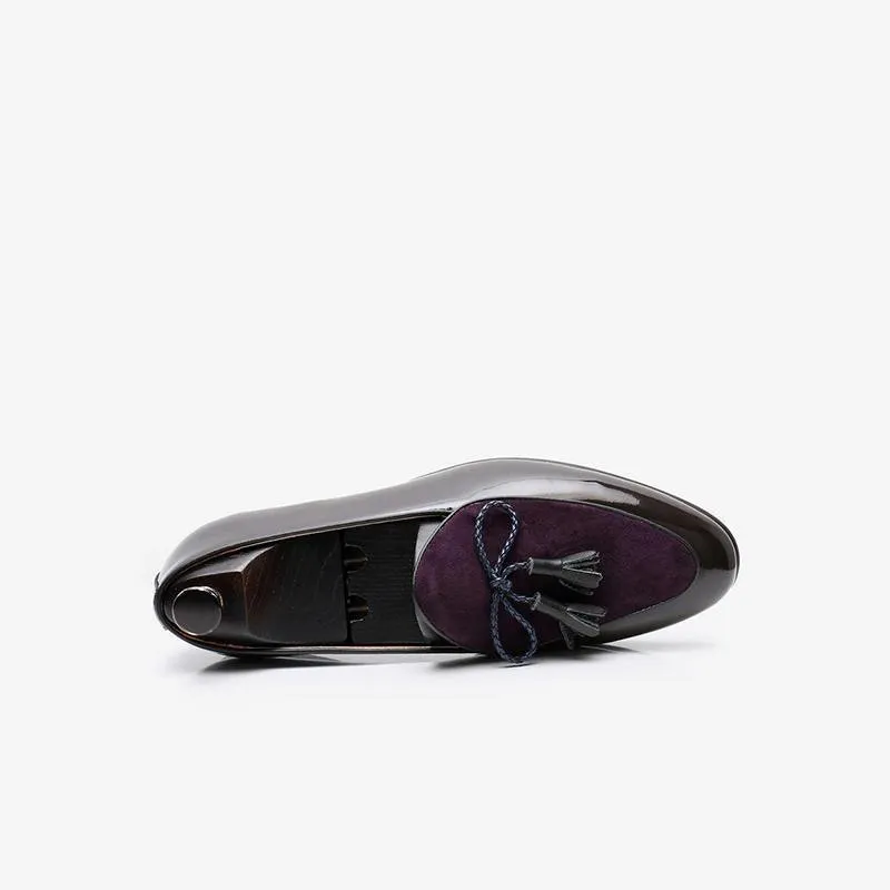 Patent Leather Tassel Loafers
