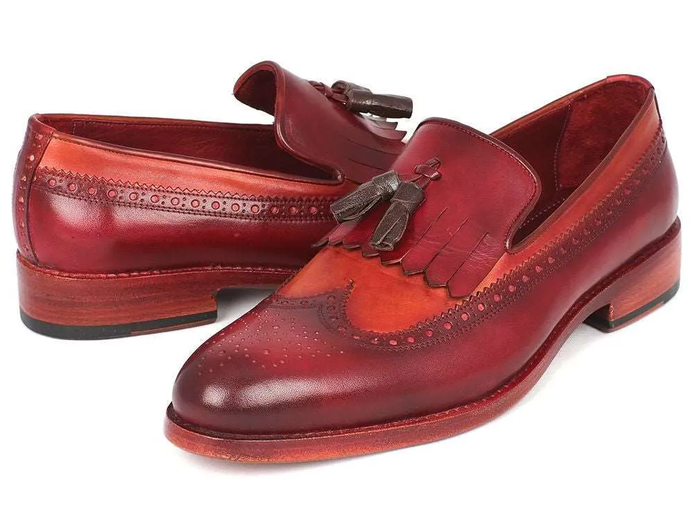 Paul Parkman Handpainted Kiltie Tassel Loafers