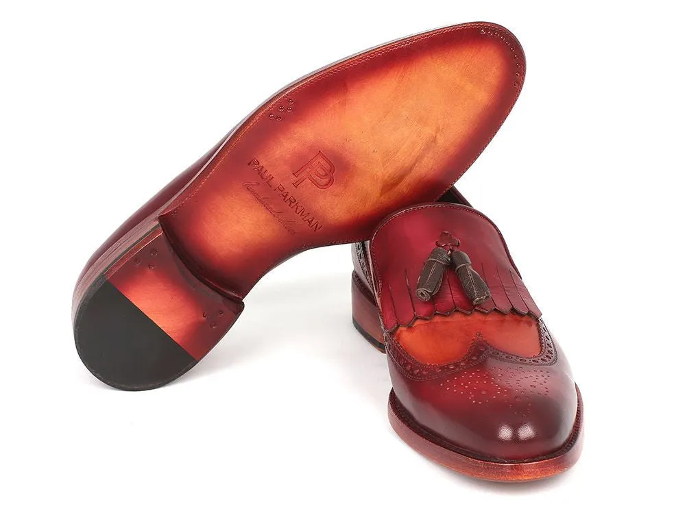 Paul Parkman Handpainted Kiltie Tassel Loafers