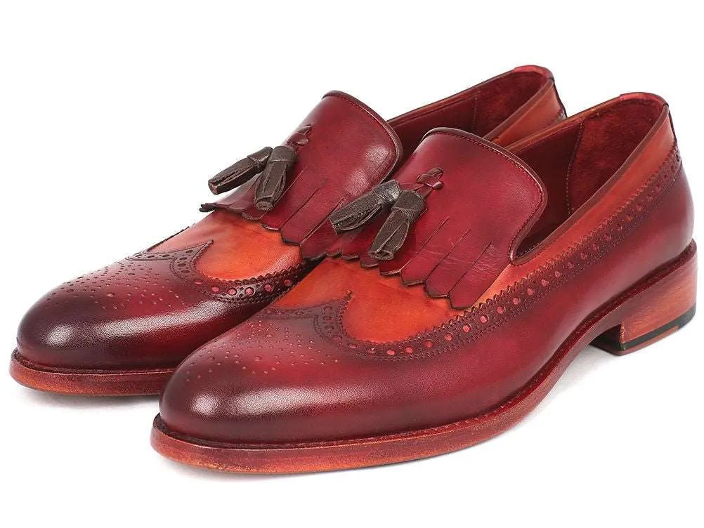 Paul Parkman Handpainted Kiltie Tassel Loafers