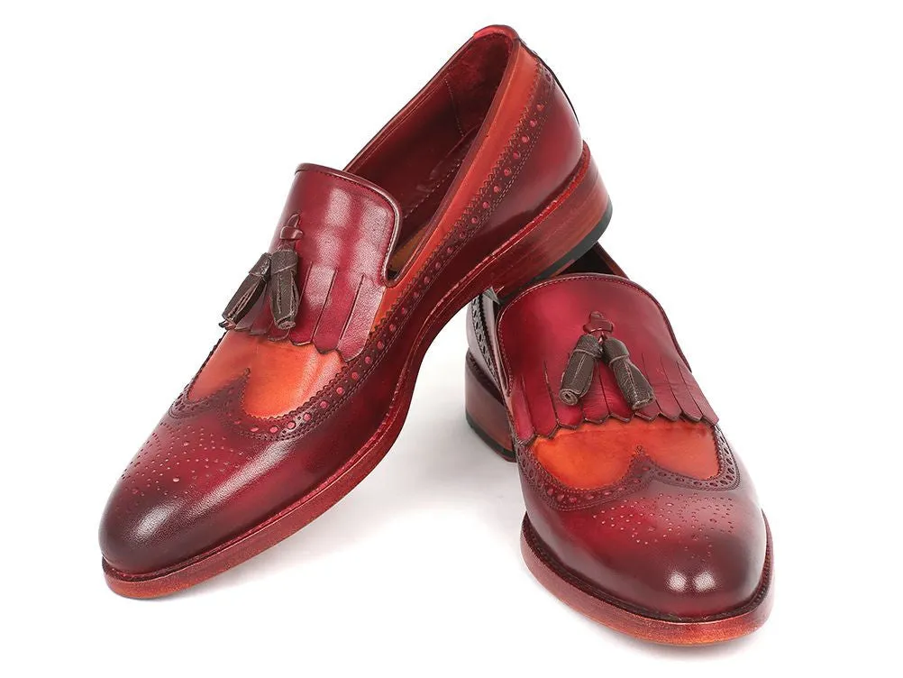Paul Parkman Handpainted Kiltie Tassel Loafers