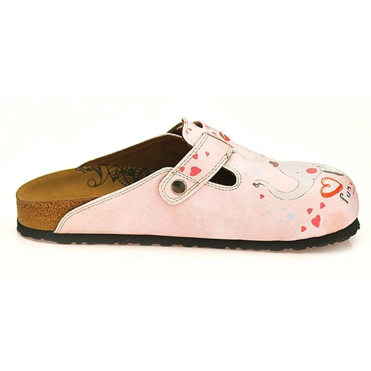 Pink Fun Elephant Clogs WCAL338