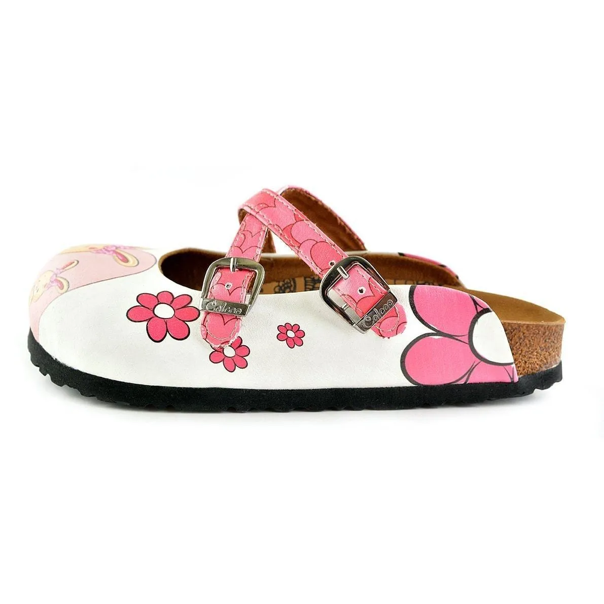 Pink Love Bunnies Clogs WCAL137