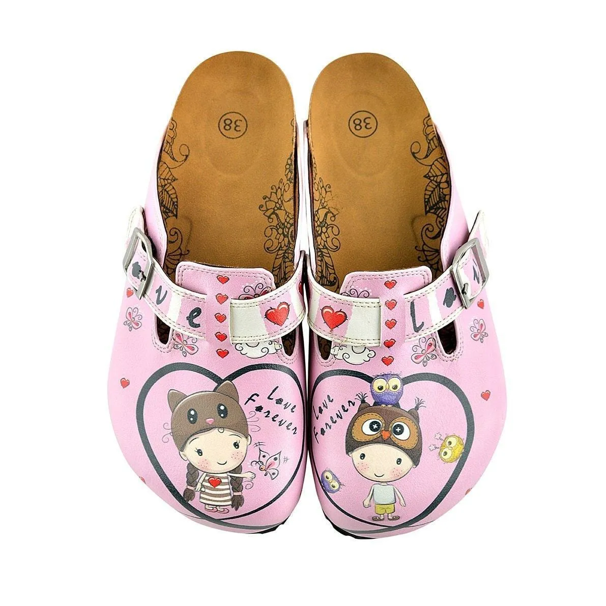 Pink Love Forever Clogs WCAL339