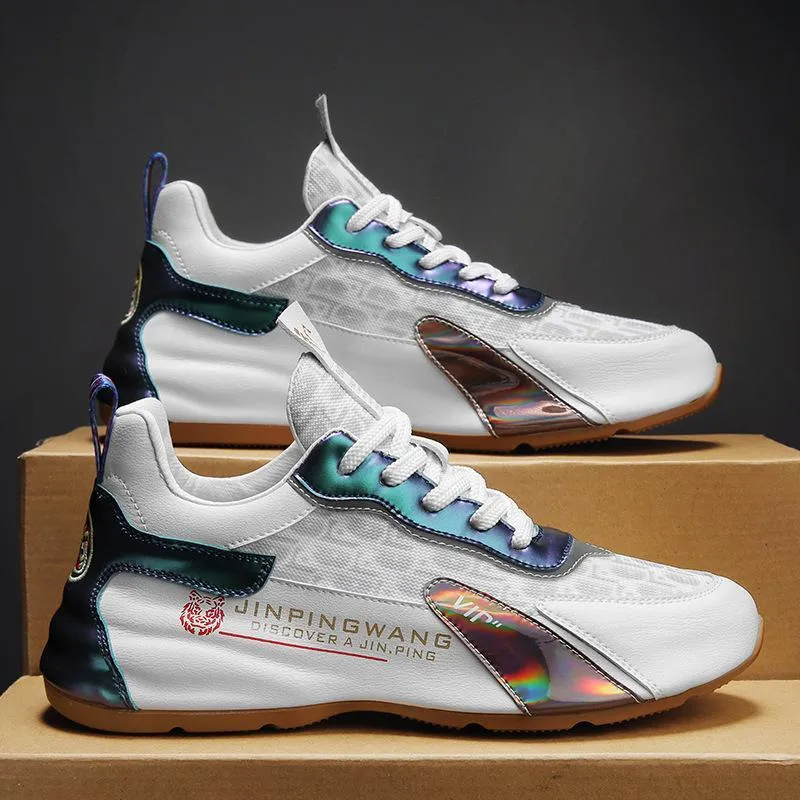 Printed fabric surface breathable tide embroidered tiger head shoes