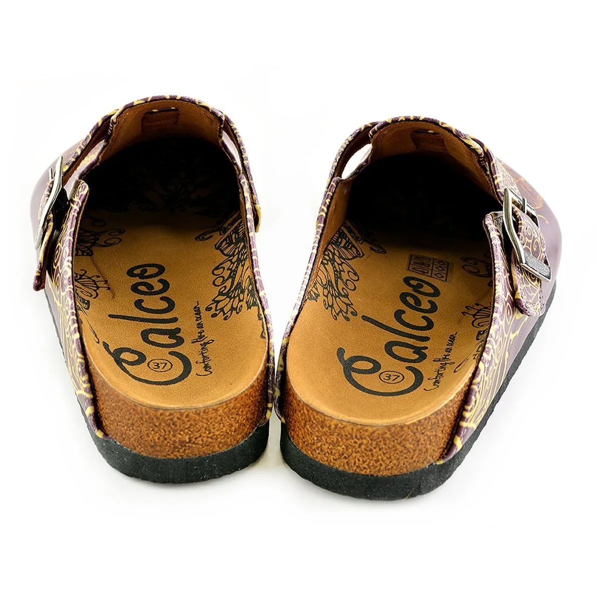 Purple & Yellow Elephant Clogs WCAL345