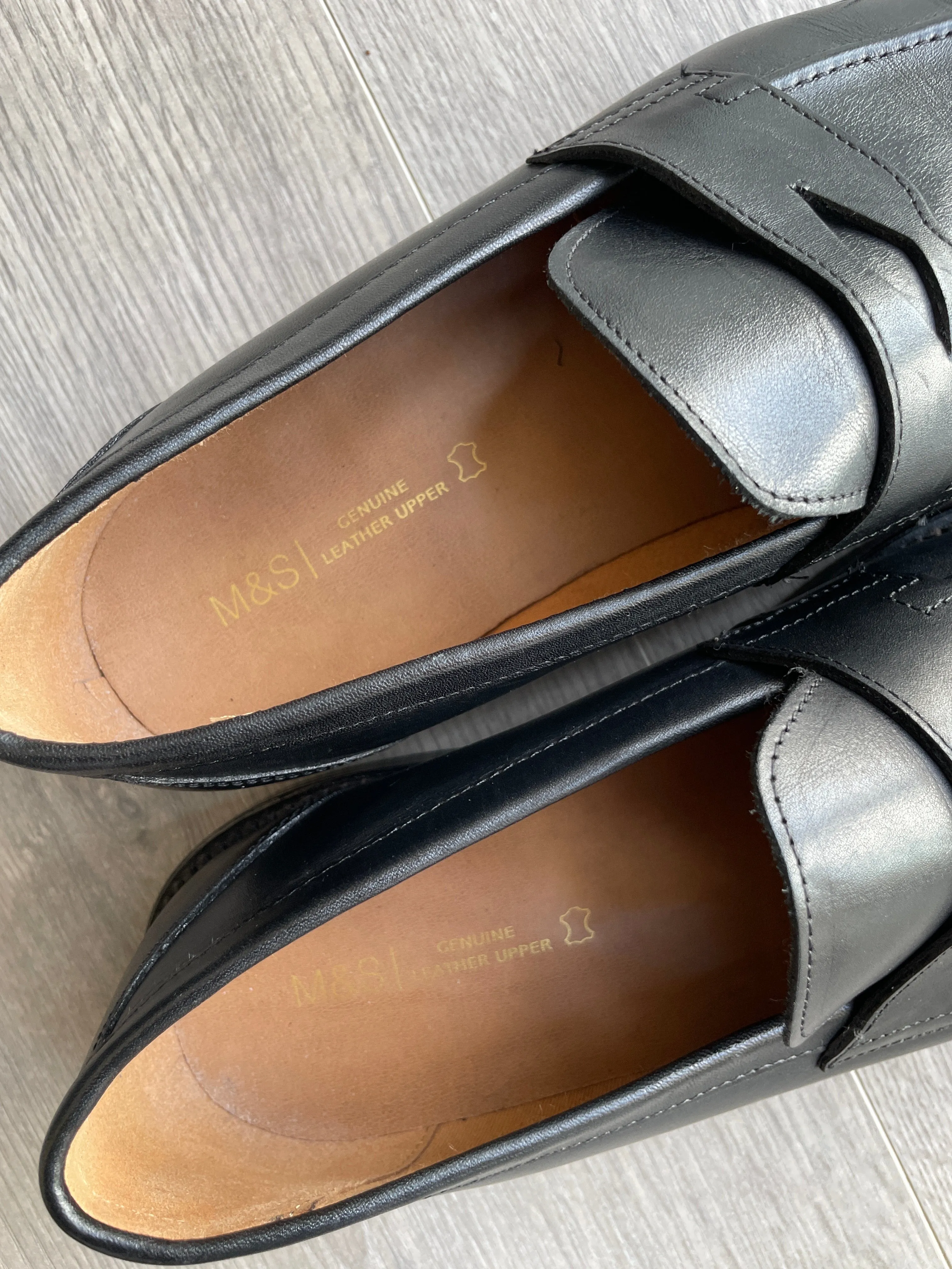 Rubynee vintage y2k Mark & Spencer black loafers