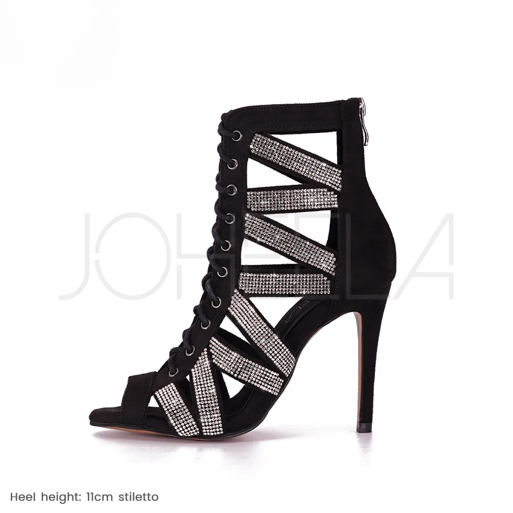 Sarah strass - Talons stilettos slim - Prête à expédier