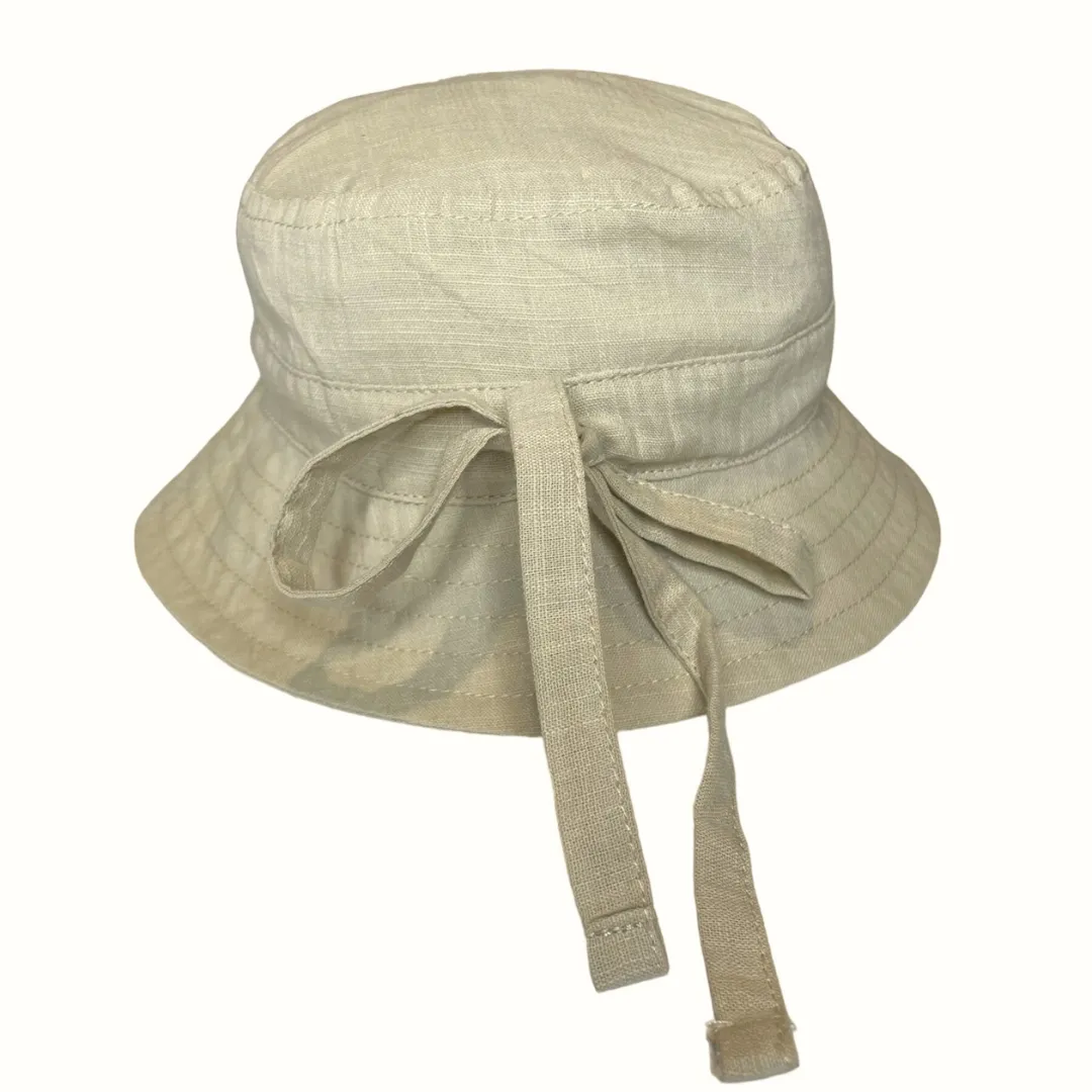 Satin Lined Bucket Hat-Tan
