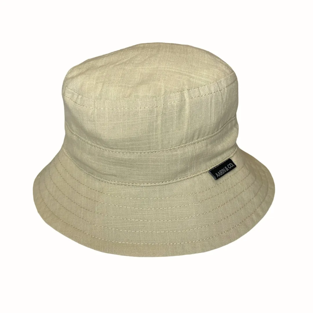 Satin Lined Bucket Hat-Tan