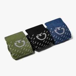SET OF 3 SOCKS IN BREATHABLE YARN MIX