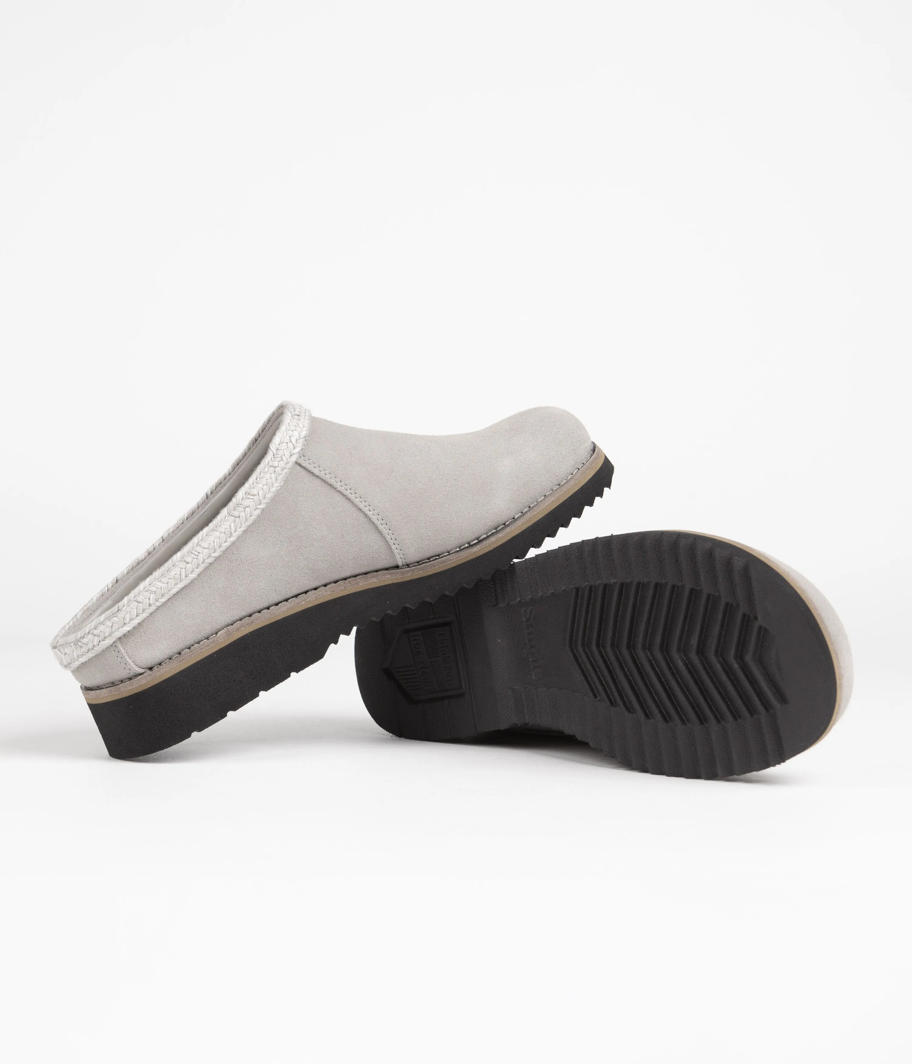 Simple Original Suede Clogs - Stone