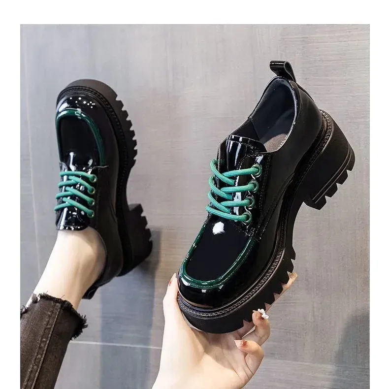 Sohiwoo Women's Shoes Casual Ladies Pumps Round Toe With Medium Heels Luxury Brand 2024 Trend Genuine Mark Summer a On Sale Shoe Young