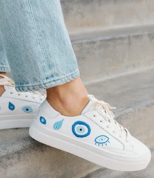 Solids Evil Eye Platform Shoes