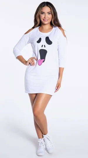 Spooked Out T-Shirt Dress Costume