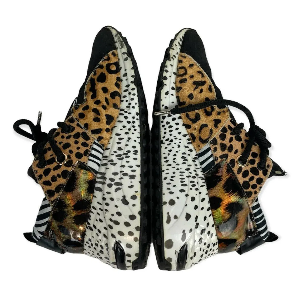 Steve Madden Cliff Animal Print Collage Sneakers - 7