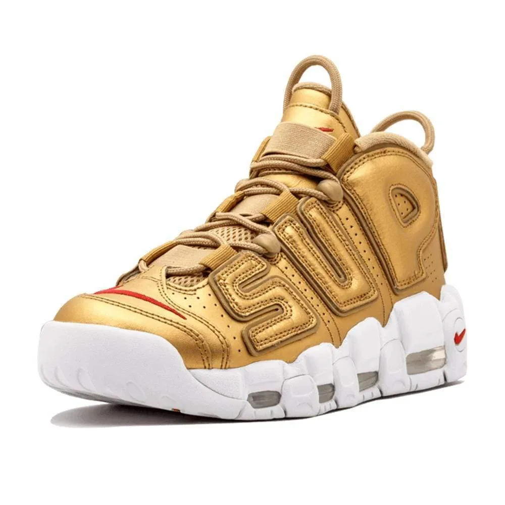 Supreme x Nike Air More Uptempo "Metallic Gold"