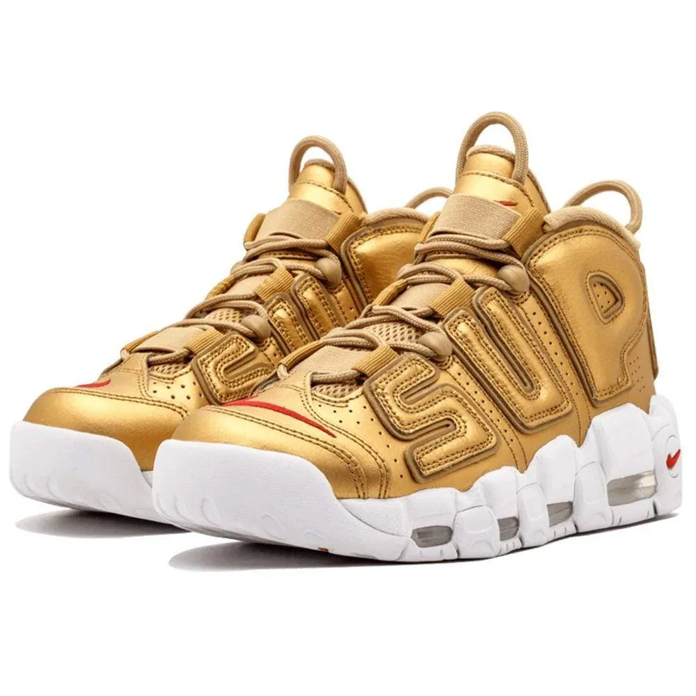 Supreme x Nike Air More Uptempo "Metallic Gold"