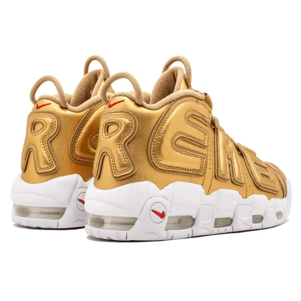Supreme x Nike Air More Uptempo "Metallic Gold"