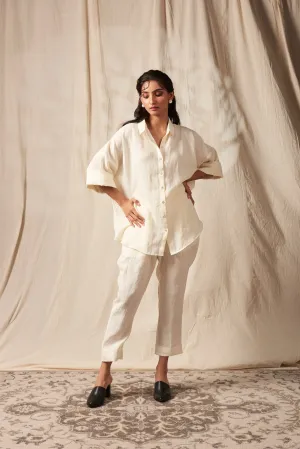 Taj Linen Pleated Pants