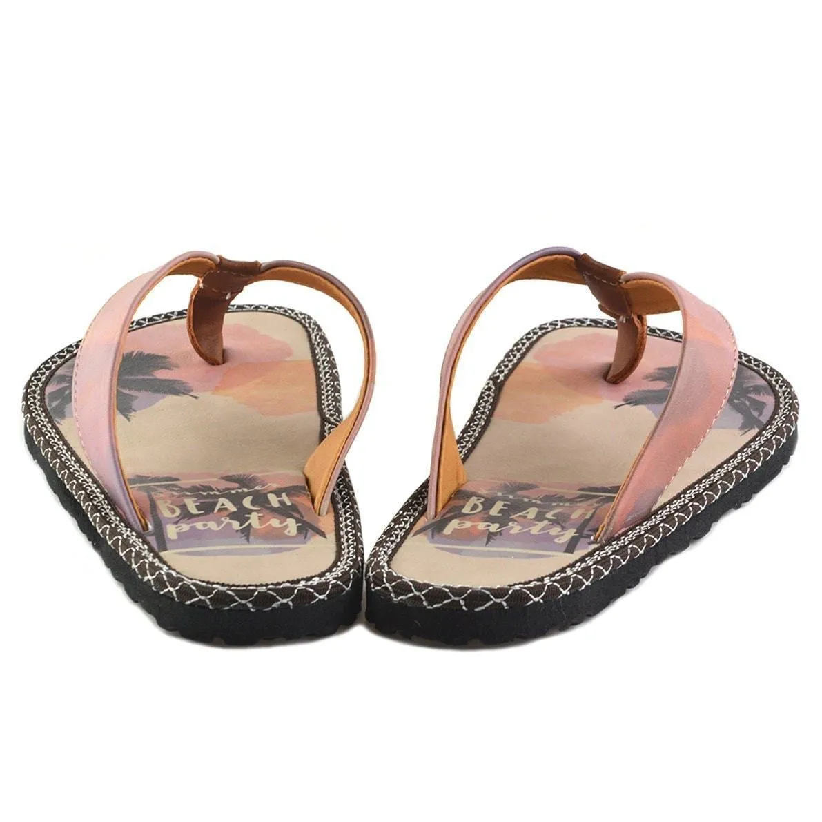 Tan & Bush Summer Beach Party Flip-Flop CAL414