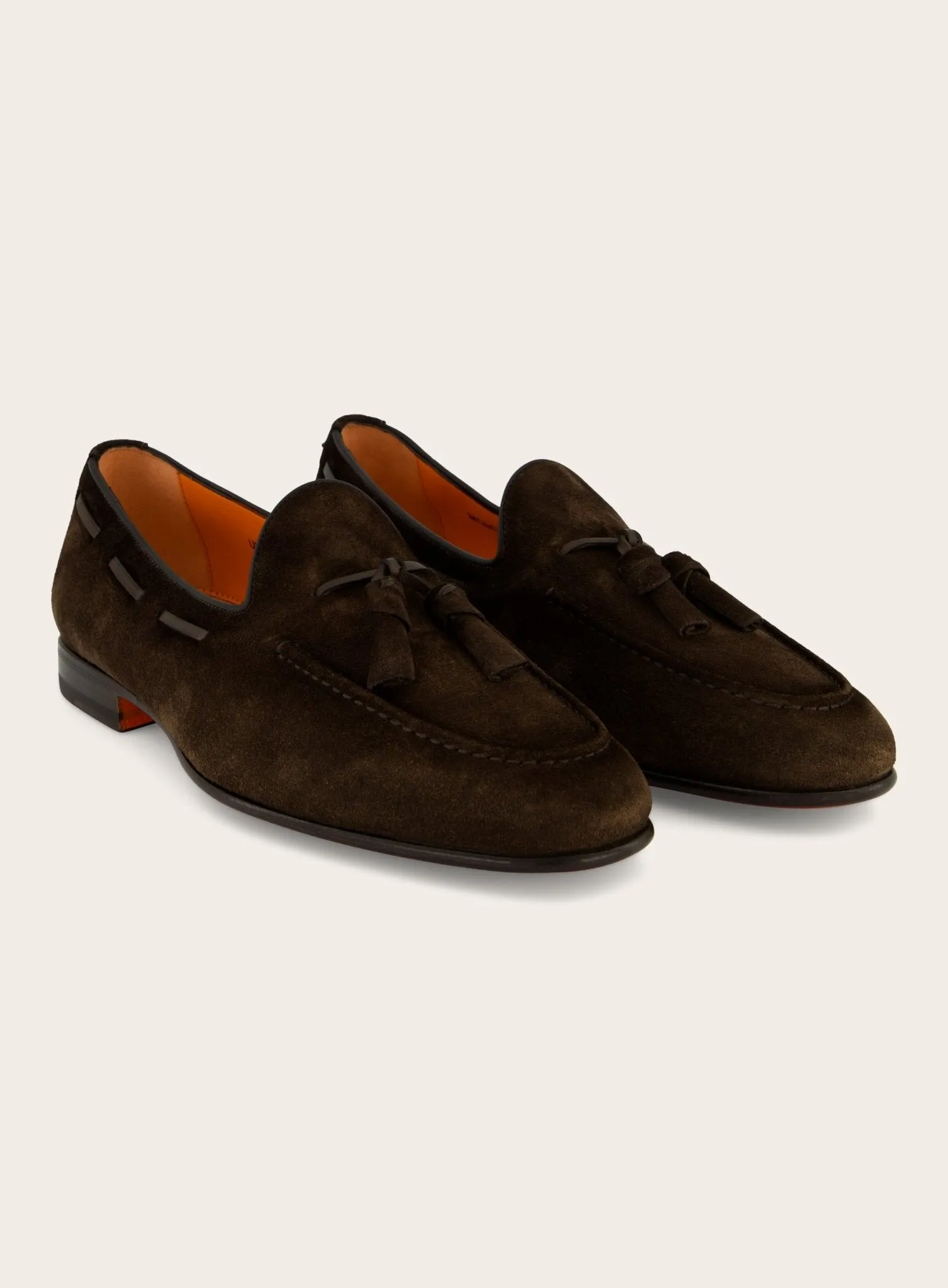 Tassel loafers van suède