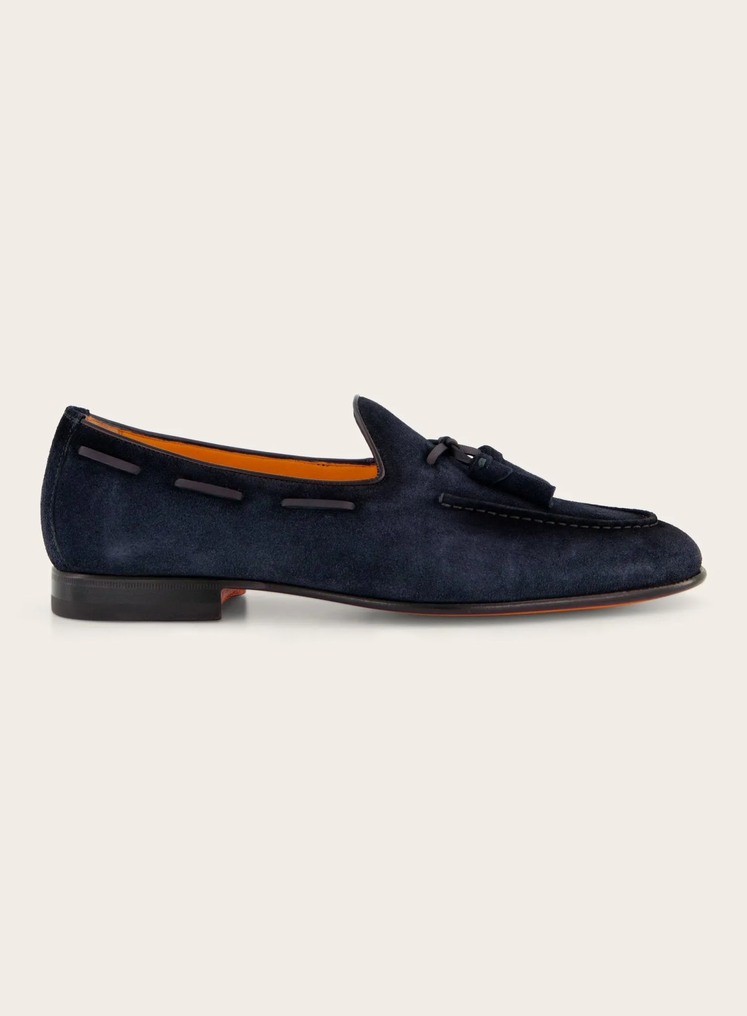 Tassel loafers van suède