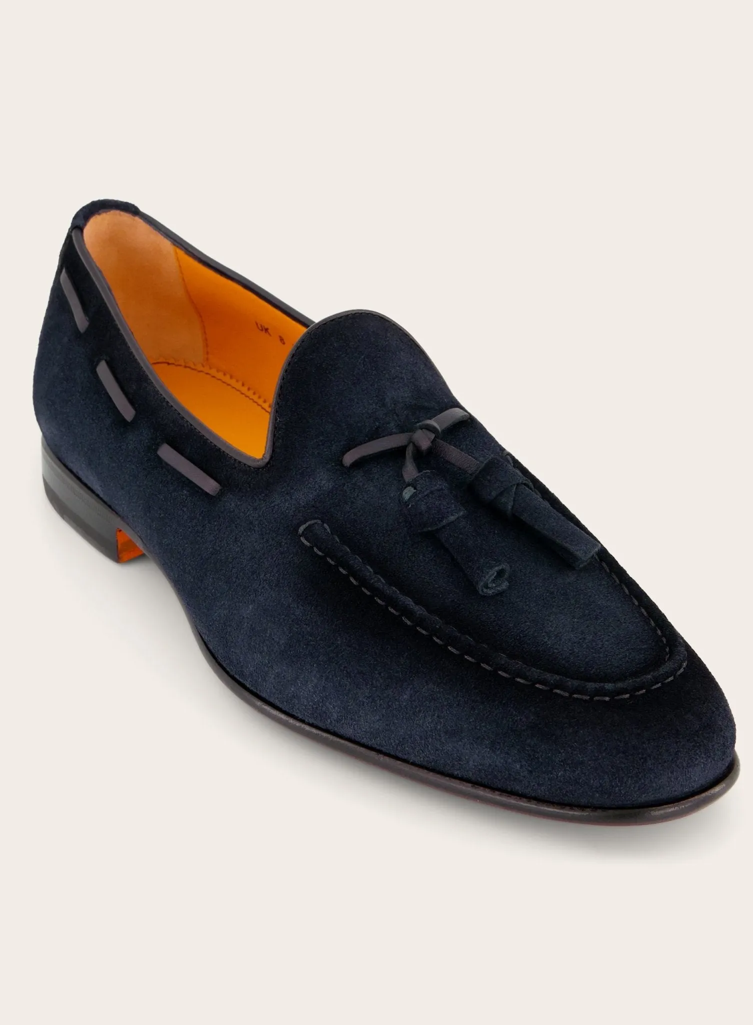 Tassel loafers van suède