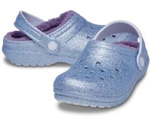 TODDLER CLASSIC LINED GLITTER CLOG