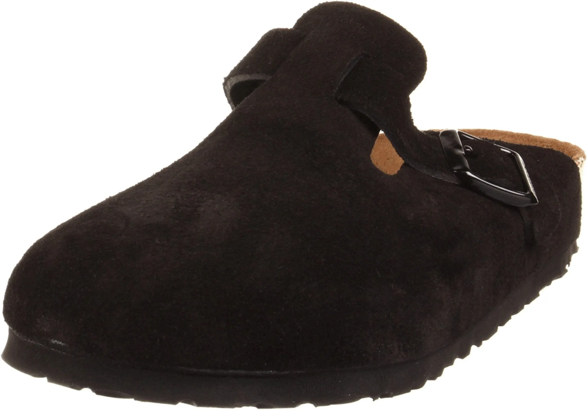 Unisex Shoes Birkenstock BOSTON Soft Footbed Clog Mules 660471 BLACK SUEDE