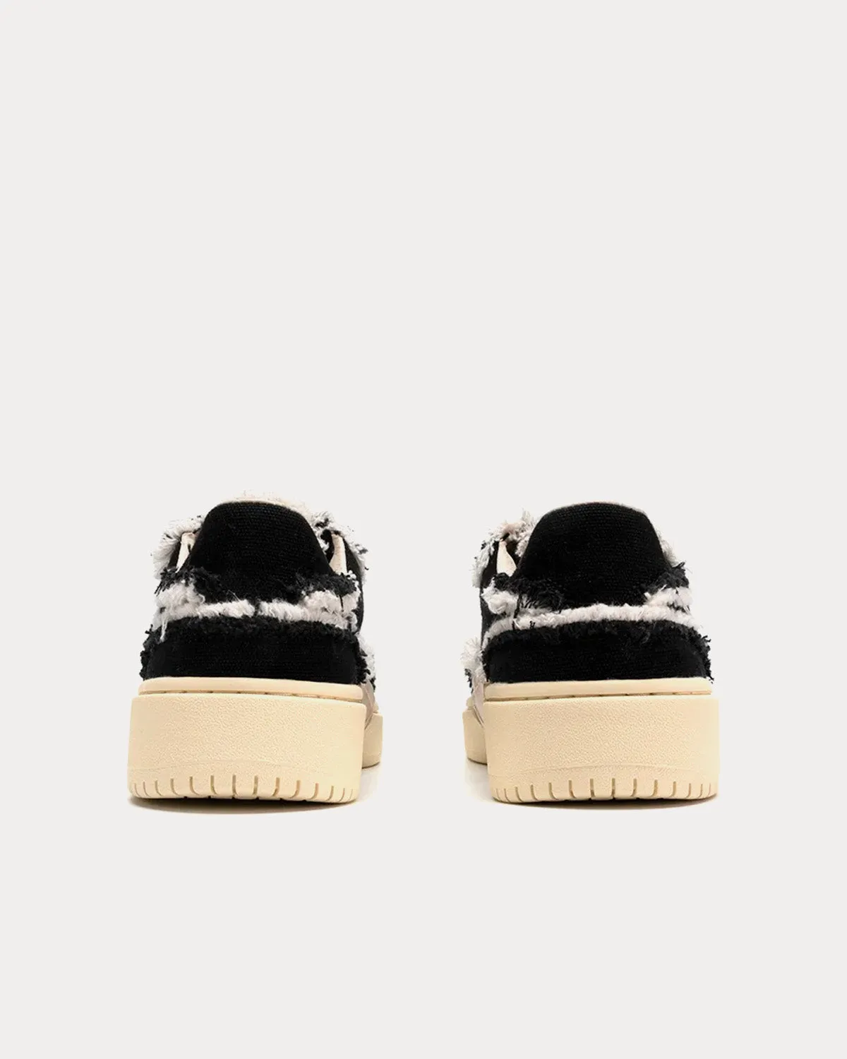 Urban Basketball Canvas Black Low Top Sneakers