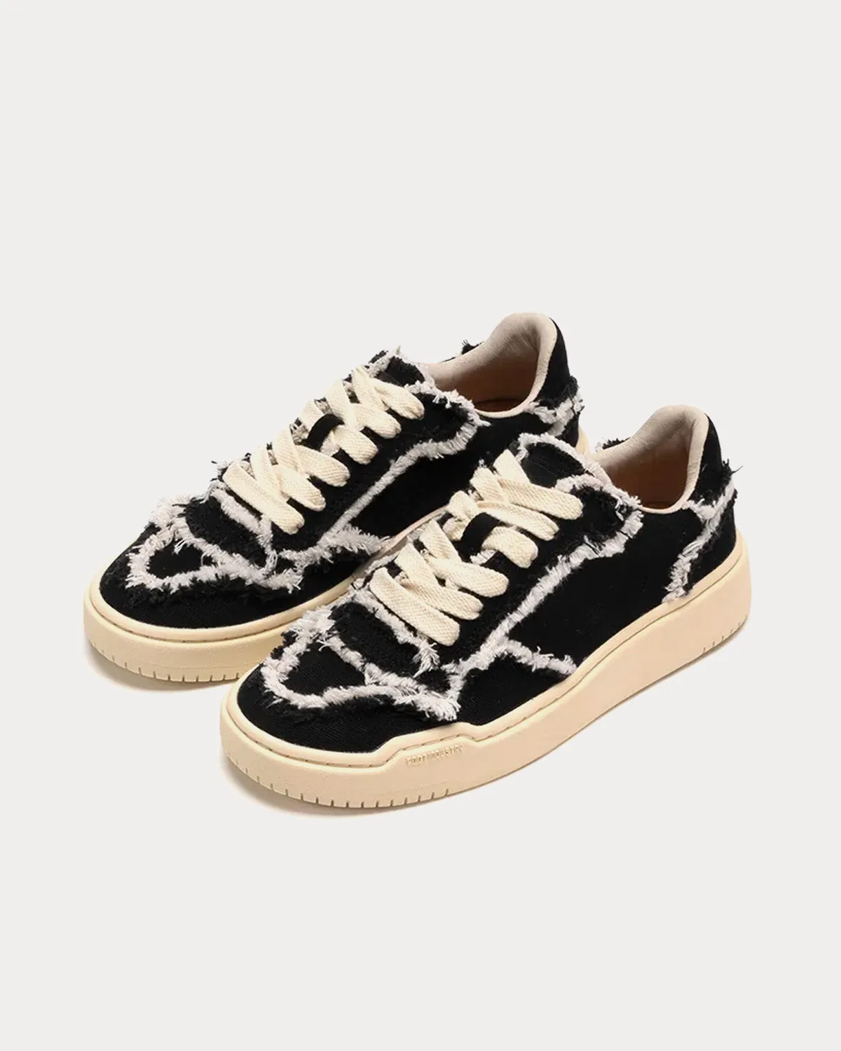 Urban Basketball Canvas Black Low Top Sneakers