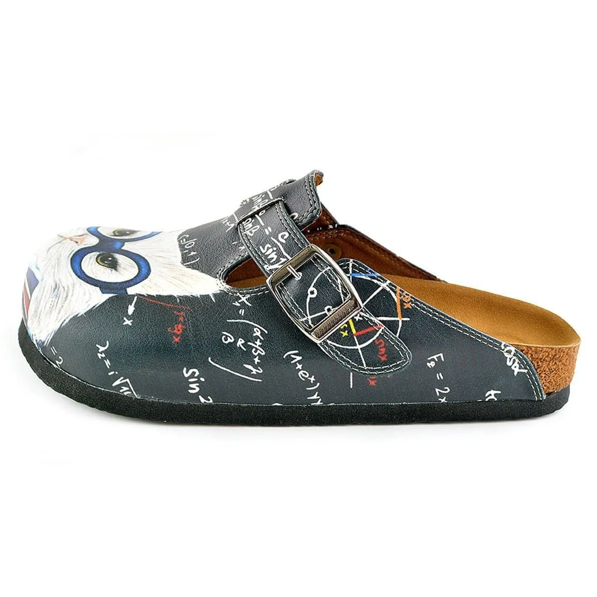 White & Gray Cat Clogs WCAL343