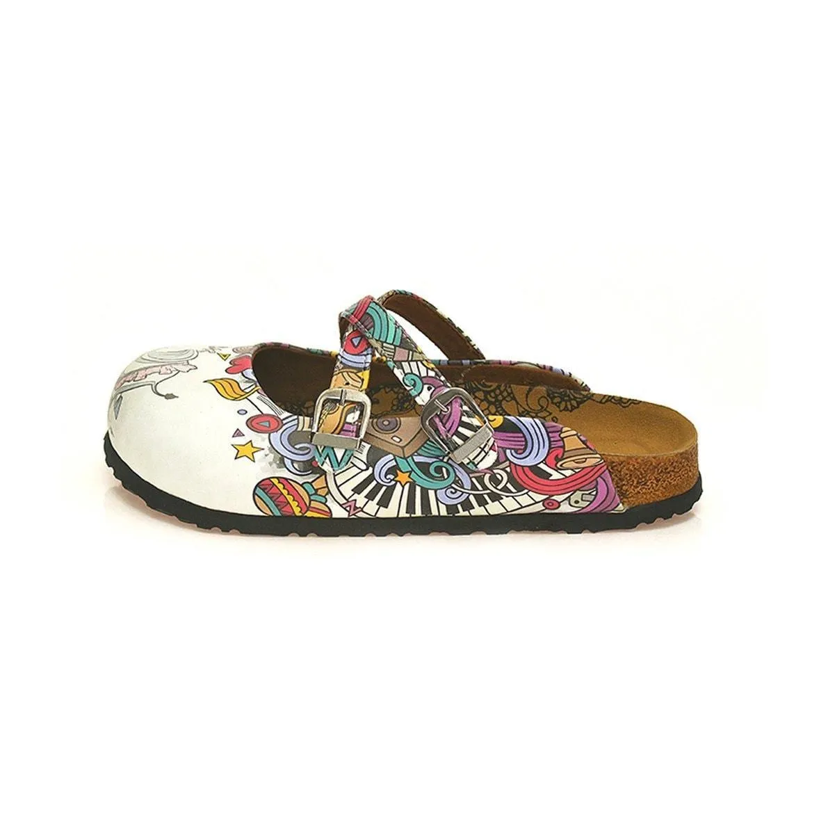 White Elephant Cross-Strap Clogs WCAL126
