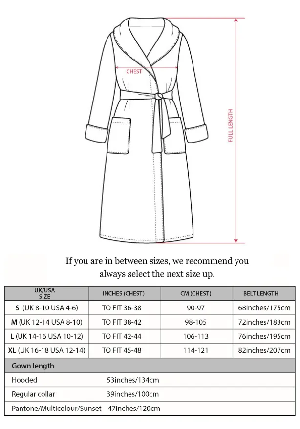 Women's Hooded Dressing Gown - Artisan