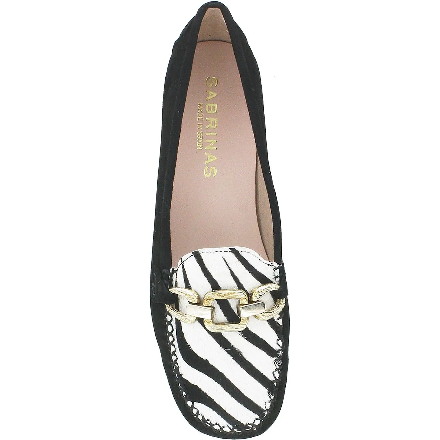 Women's Sabrinas Moon 89012 Black/Zebra Suede