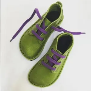 Women's vintage round toe low cut front lace-up soft loafers shoes