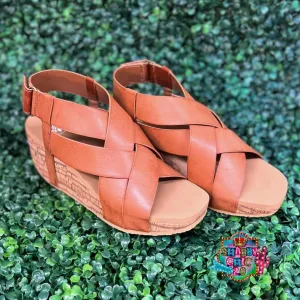 Yellowbox Cavalli Wedge Sandals - Almond